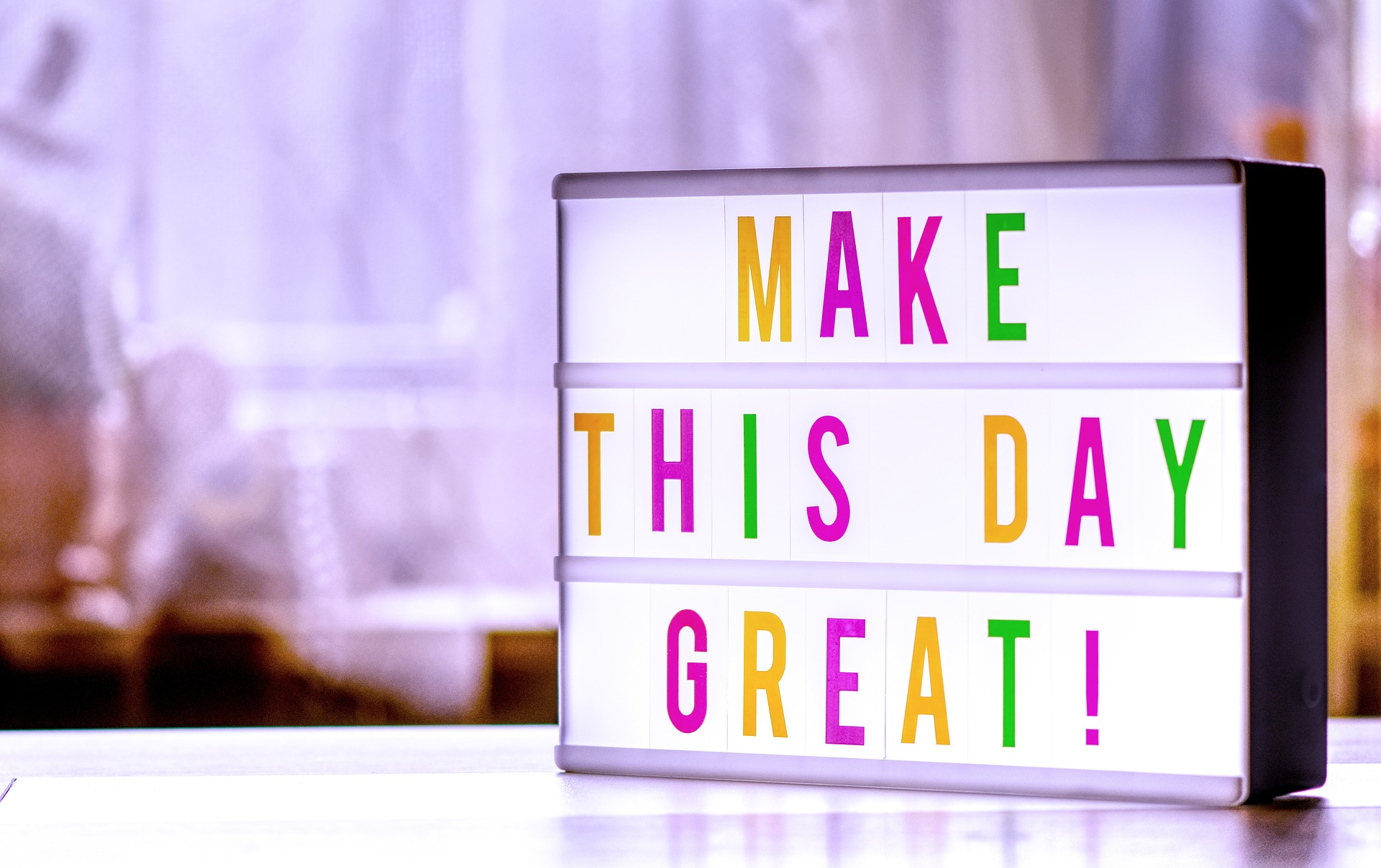 Leuchtschild - Make this day great!
